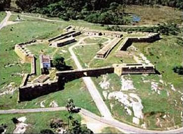   Vista aérea dela Fortalezade Santa Teresa en la actualidad