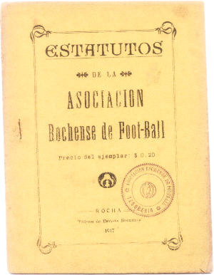 Primer Estatuto dela Asociación Rochensede Foot-ball (1917)