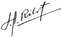 Firma de José A. Ribot