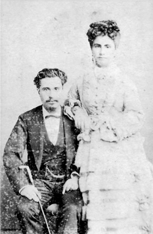 El matrimonio León Ventura y Flora Rodriguez