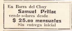 Publicidad inmobiliaria de Samuel Priliac