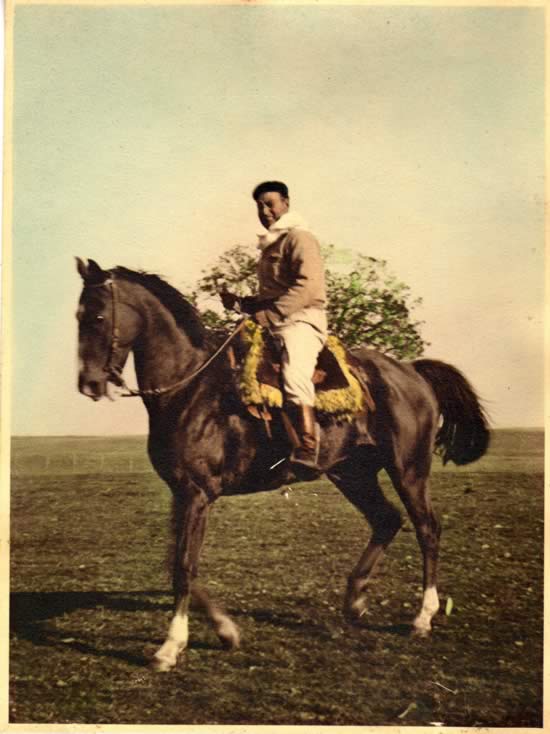 Miguel Gutiérrez en su casa de campo de Garzón