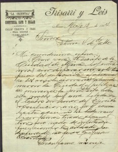Carta Ernesto Gallo (Guerra 1904)