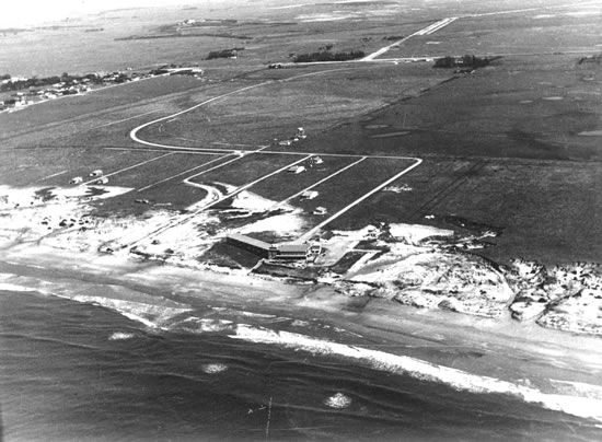 Vista aérea zona Balneario La Coronilla (1950)