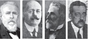 Hermógenes López Formoso,  Héctor Lorenzo y Losada, Francisto H. López y Ernesto F. Pérez