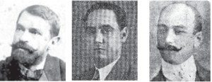 Pedro Figari, Arístides Lezama y Gregorio Anza