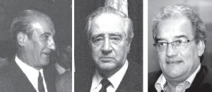 Ernesto Amorín Larrañaga, Carlos Julio Pereyra y José Carlos Cardoso