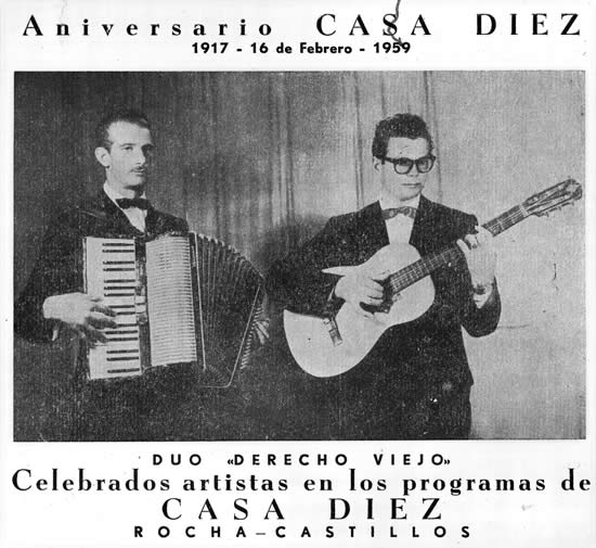 Dúo Derecho Viejo, artistas de “Casa Díez”